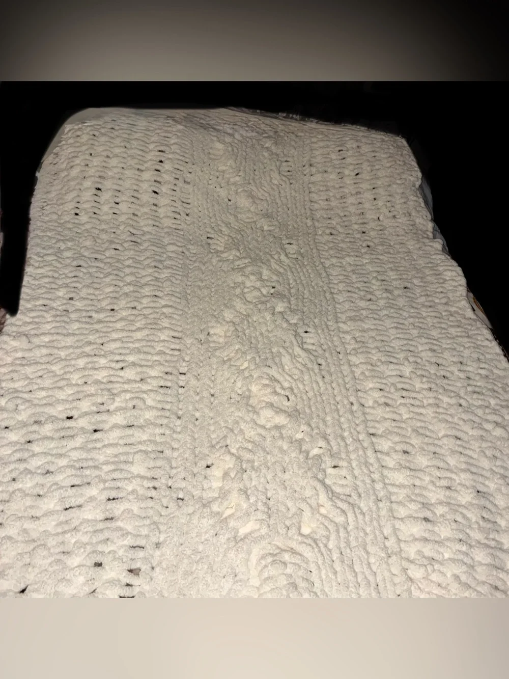 Chunky Cable Knit Throw Blanket off white Cream UGG throw Soft Home Bedding